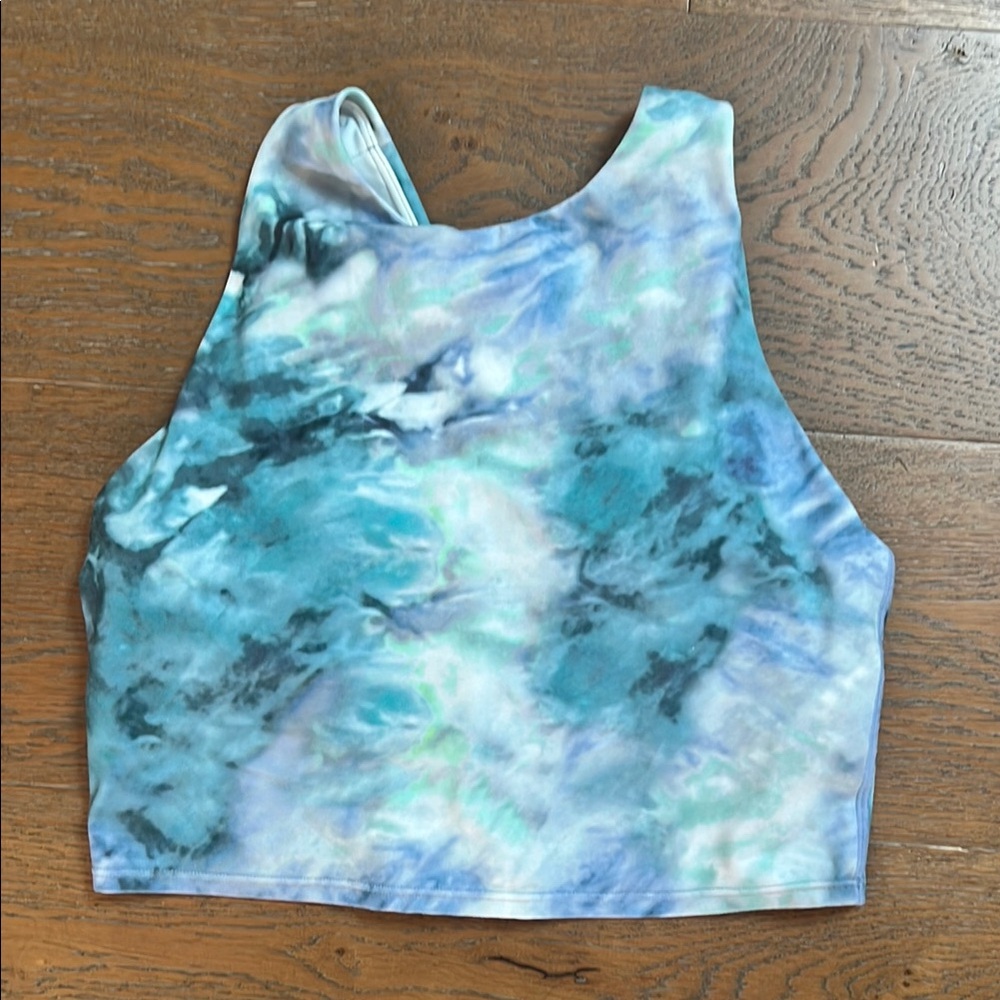 Athleta Blue Tie-Dye Tank Top